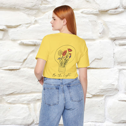 "Be The Light" Cat T-Shirt | Front & Back Design | Nunu&Miao Studio