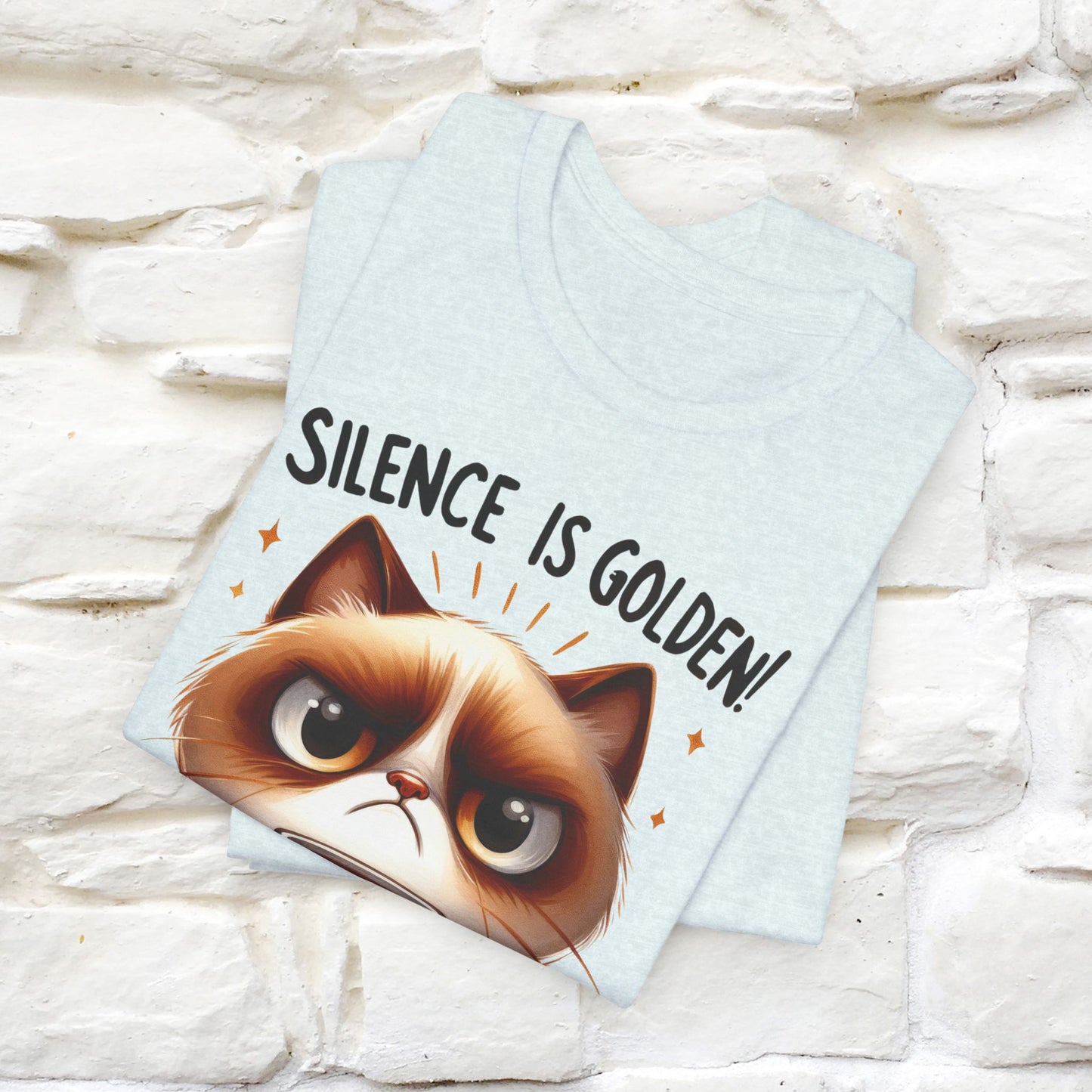 ''Silence Is Golden, Stop Talking'' T-shirt for Men and Women 100% Cotton*