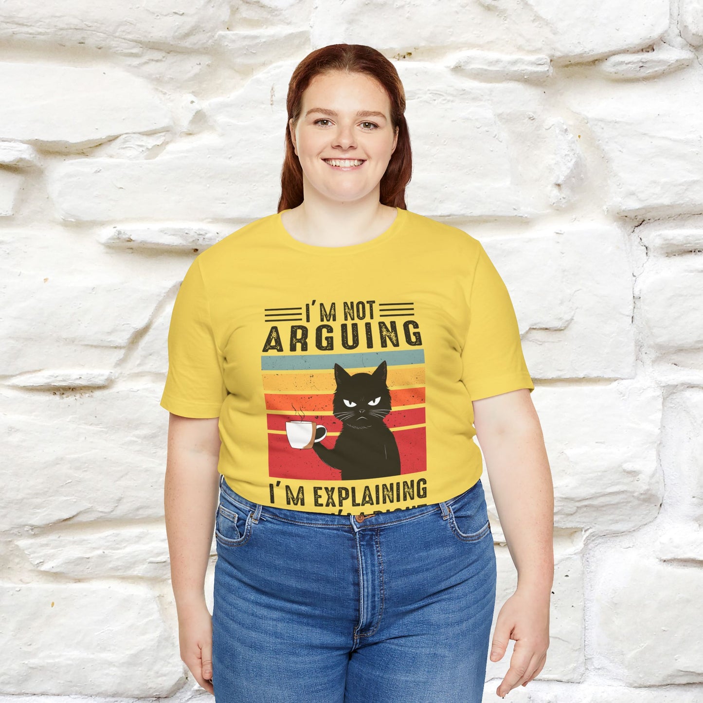 Non sto discutendo, sto spiegando perché ho ragione T-shirt con gatto per uomo e donna | 100% cotone* Maglietta divertente