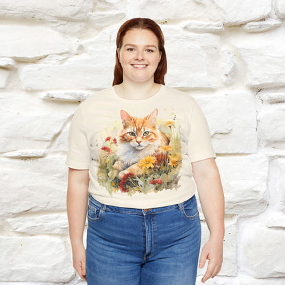 ''Elegance'' Cat T-shirt for Women 100% Cotton. - Nunu&Miao Studio