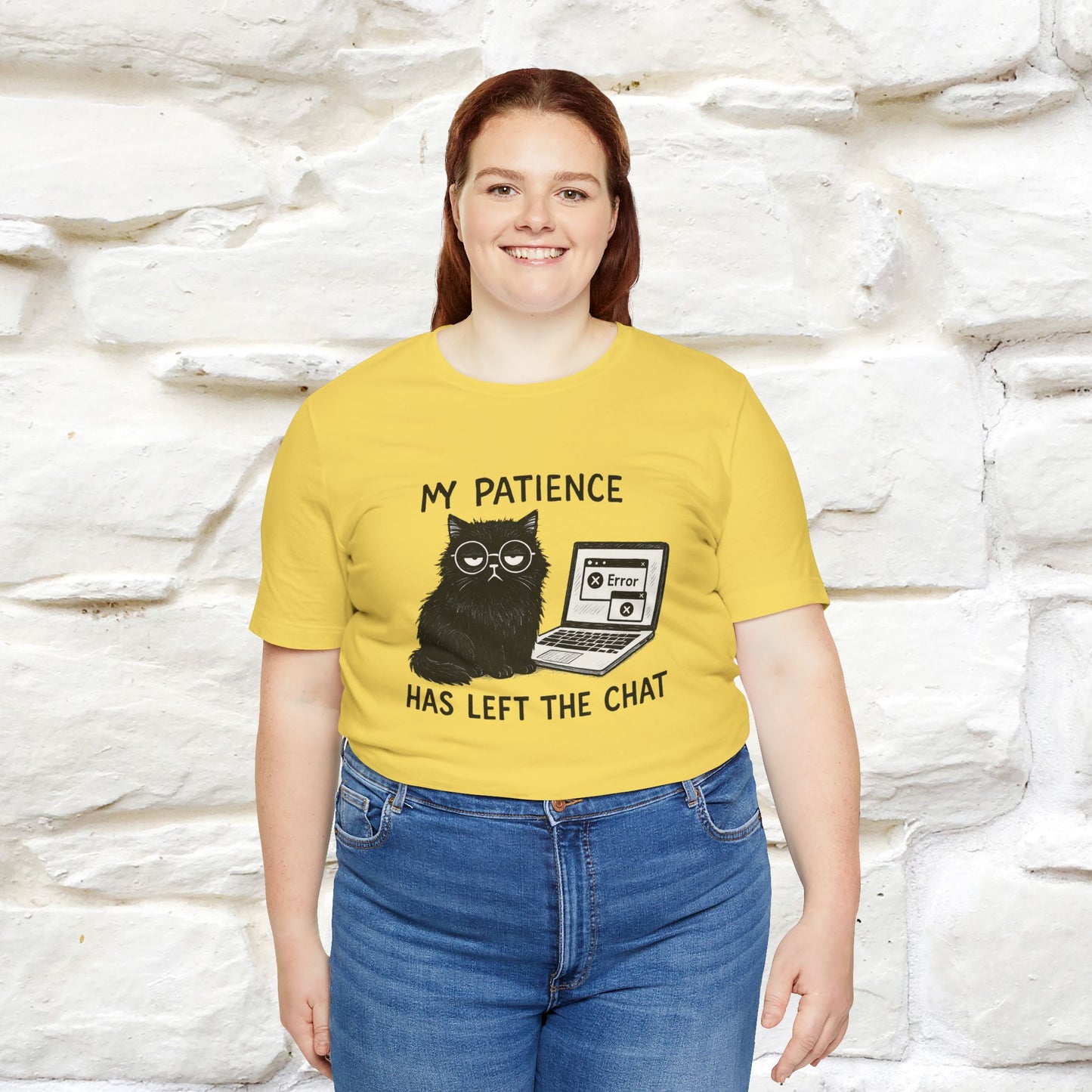 "My Patience Has Left The Chat" |Cat T-Shirt | Nunu&Miao Studio