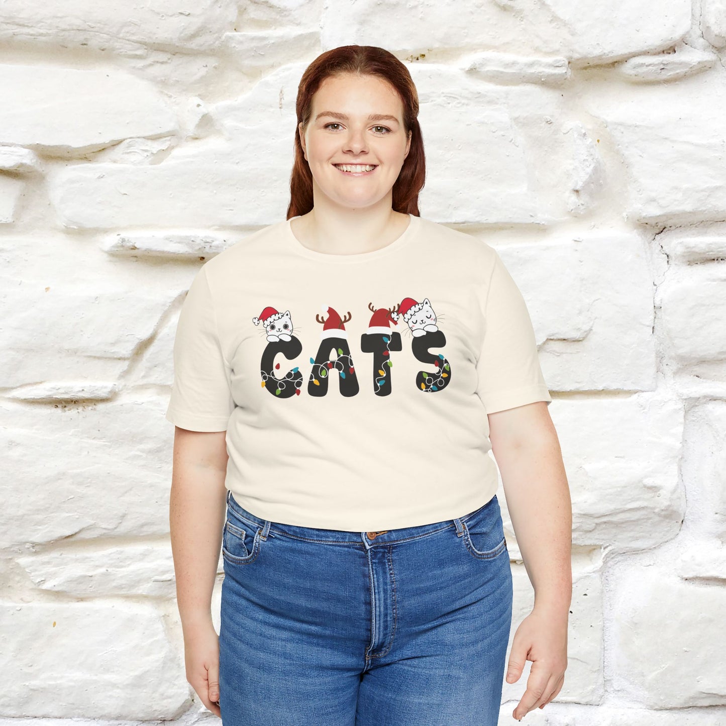 “Cats Christmas T-Shirt | Festive Cat T-Shirt for Men & Women | 100% Cotton”