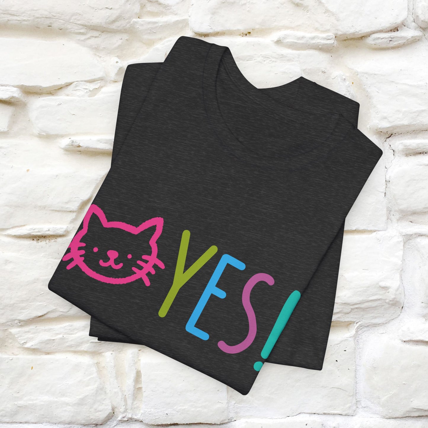 "Yes, Just Do It" Cat T-Shirt for Men & Women | Front & Back Design | 100% Cotton* 🐾