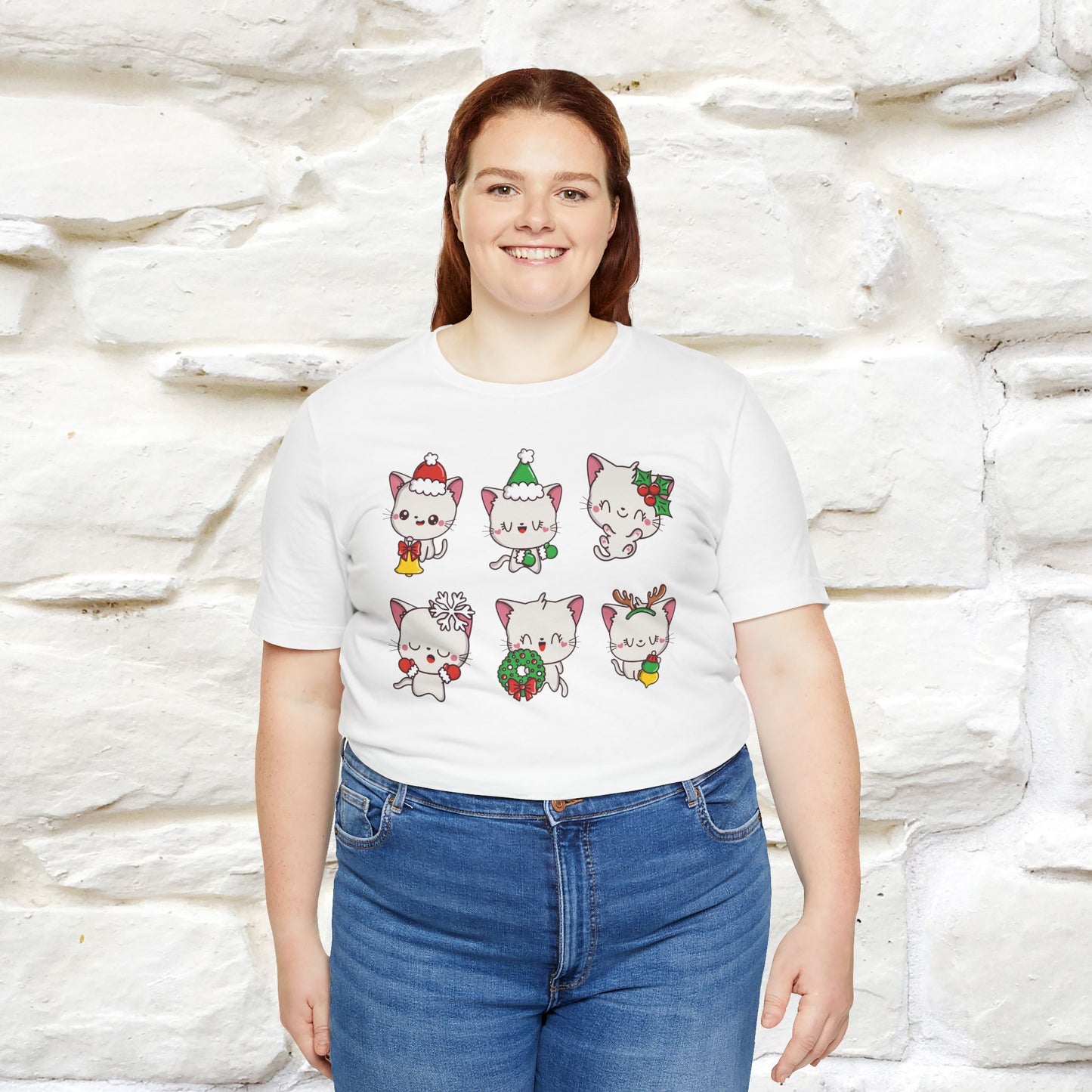 Christmas Cats T-Shirt | Festive Cat T-Shirt for Men & Women | 100% Cotton*