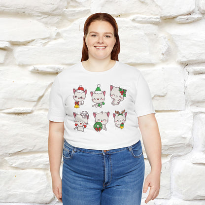 Christmas Cats T-Shirt | Festive Cat T-Shirt for Men & Women | 100% Cotton*