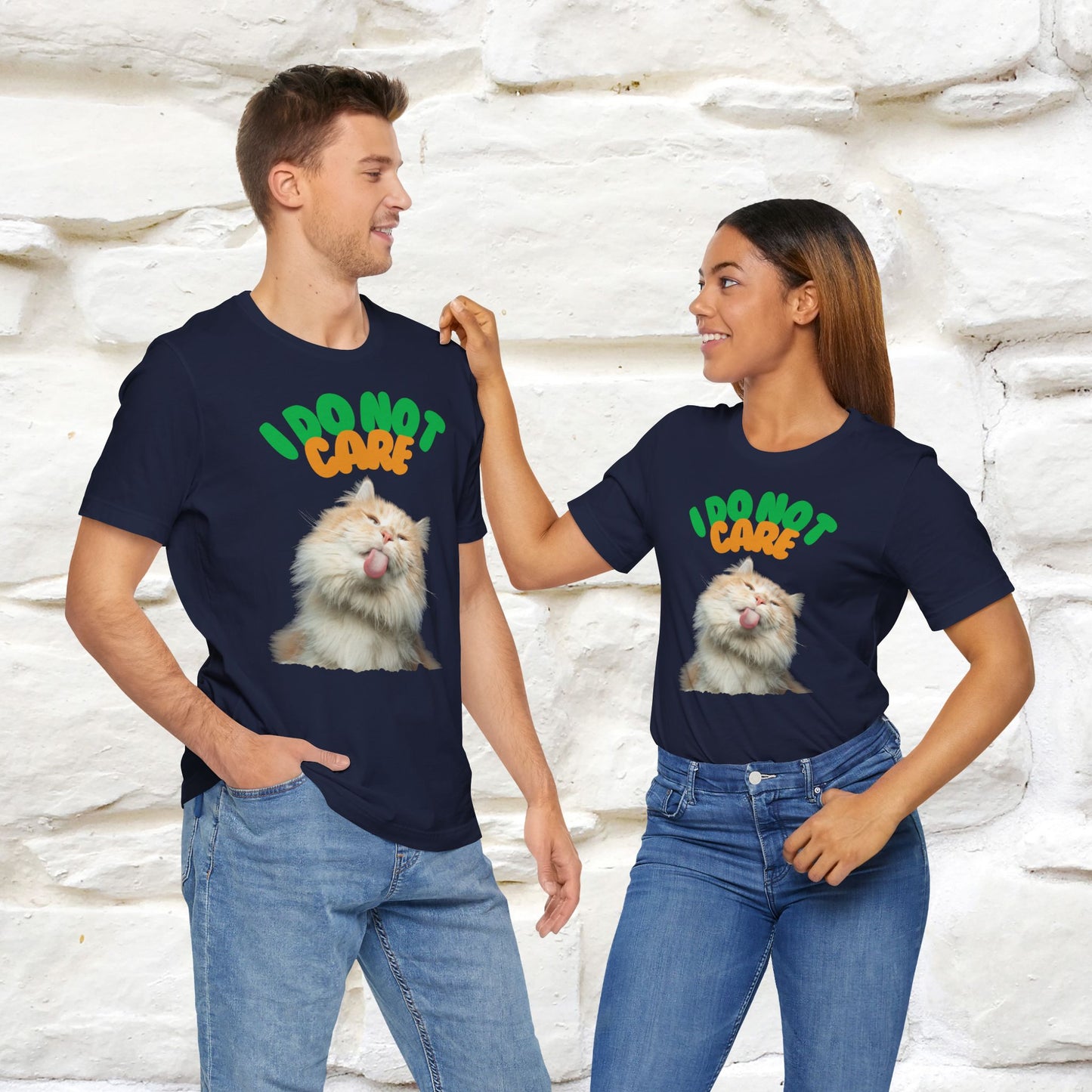 ''I Do Not Care''  Cat T-shirt for Men and Women  100% Cotton*