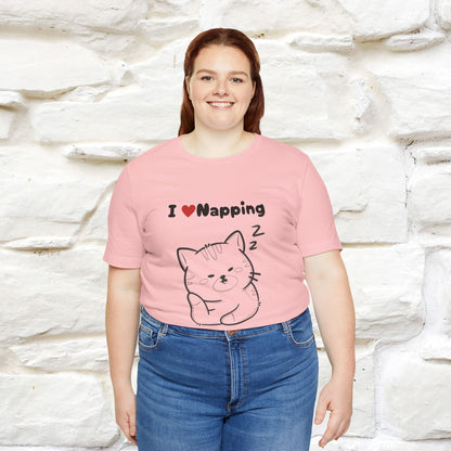 "I Love Napping" Cat T-Shirt | Nunu&Miao Studio - Nunu&Miao Studio