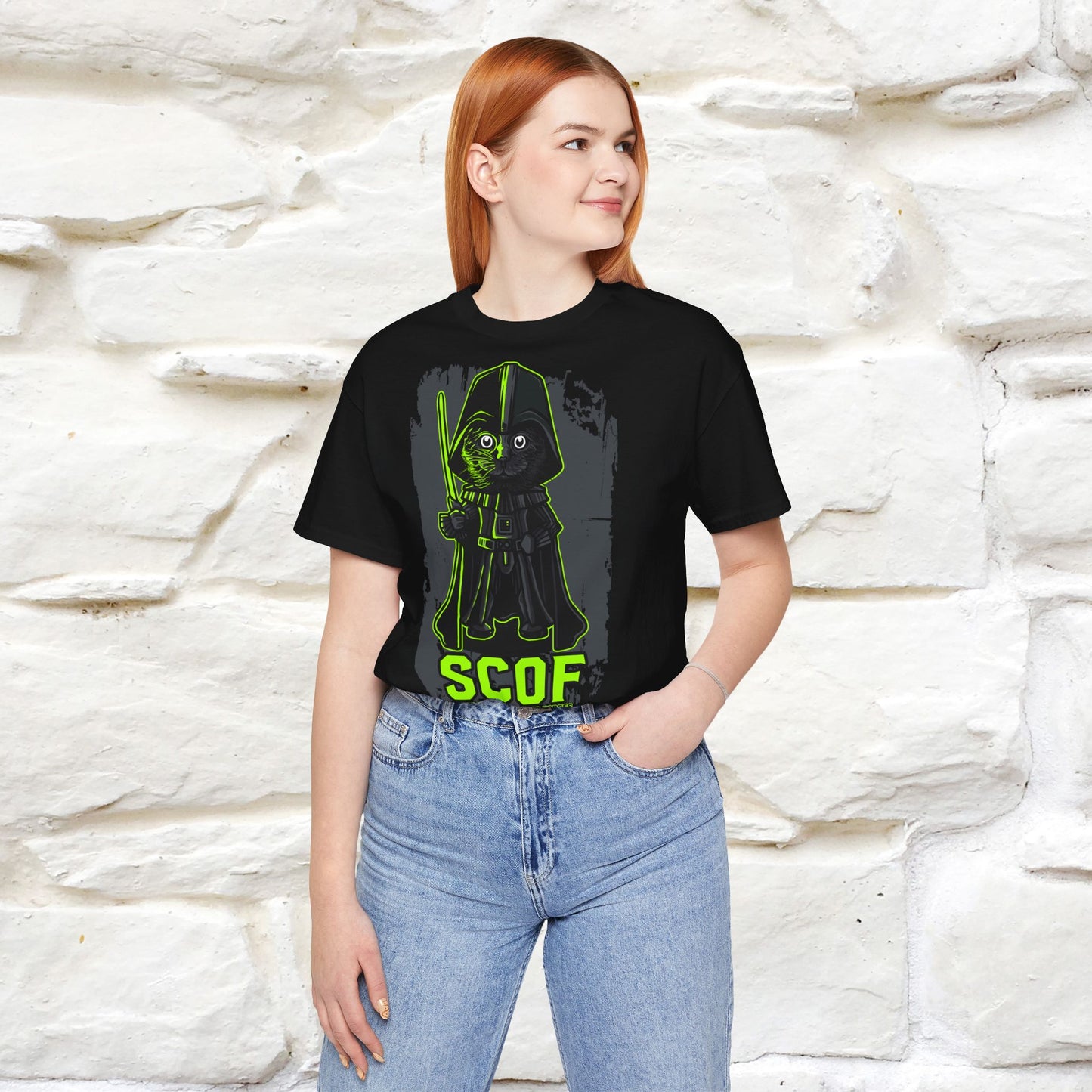 SCOF Space Cat Operation Forces T-Shirt | Galactic Cat Tee for Men & Women | 100% Cotton*