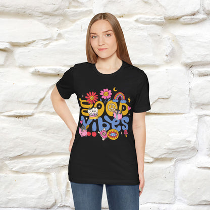 ''Good Vibes'  Cat T-shirt for Women 100% Cotton*