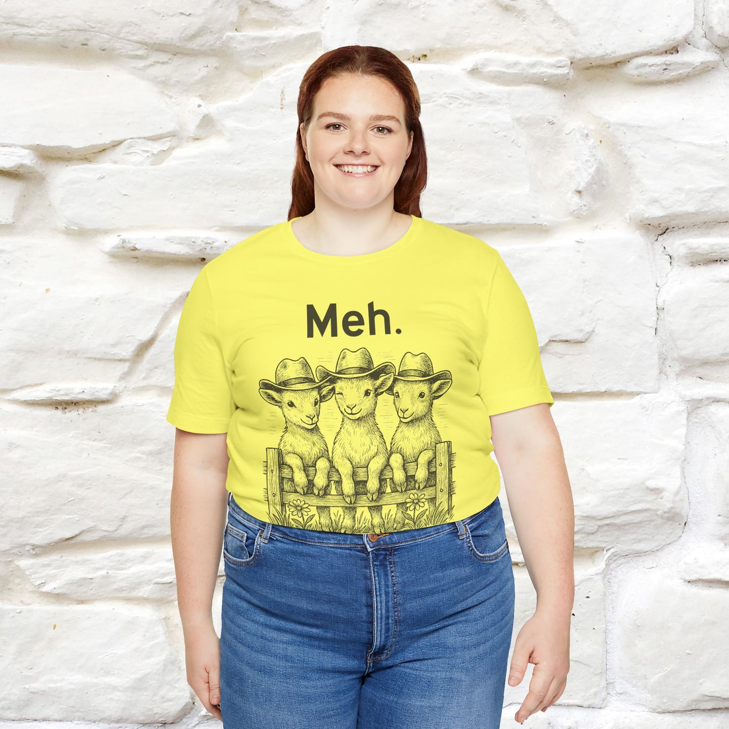 "Meh" Cute T-shirt |Nunu&Miao Studio - Nunu&Miao Studio