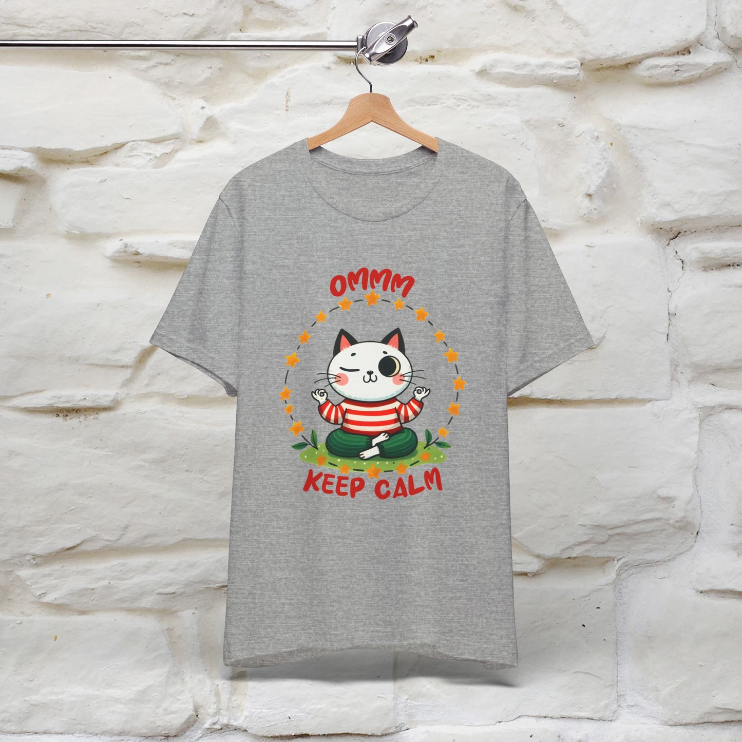 "Ommm Keep Calm" Cat T-Shirt for Men & Women | 100% Cotton* | Funny Tee 🐾