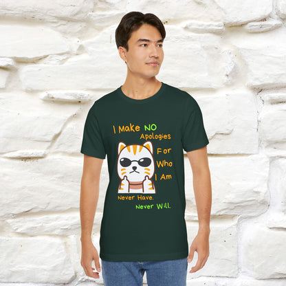 "I Make No Apologies... " |Cat T-Shirt | Nunu&Miao Studio