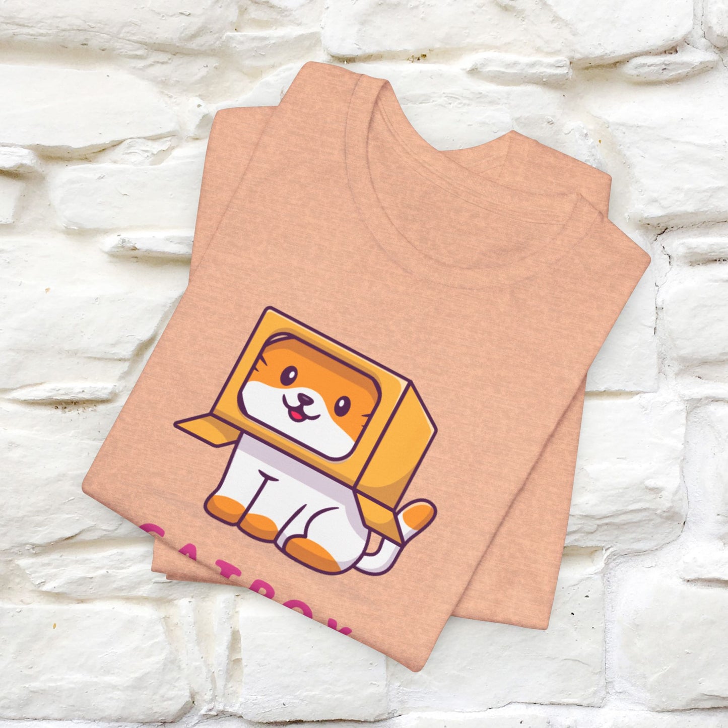 "Catbox Sitting" Funny Cat T-Shirt for Men & Women | 100% Cotton*