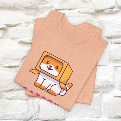 "Catbox Sitting" Funny Cat T-Shirt for Men & Women | 100% Cotton*