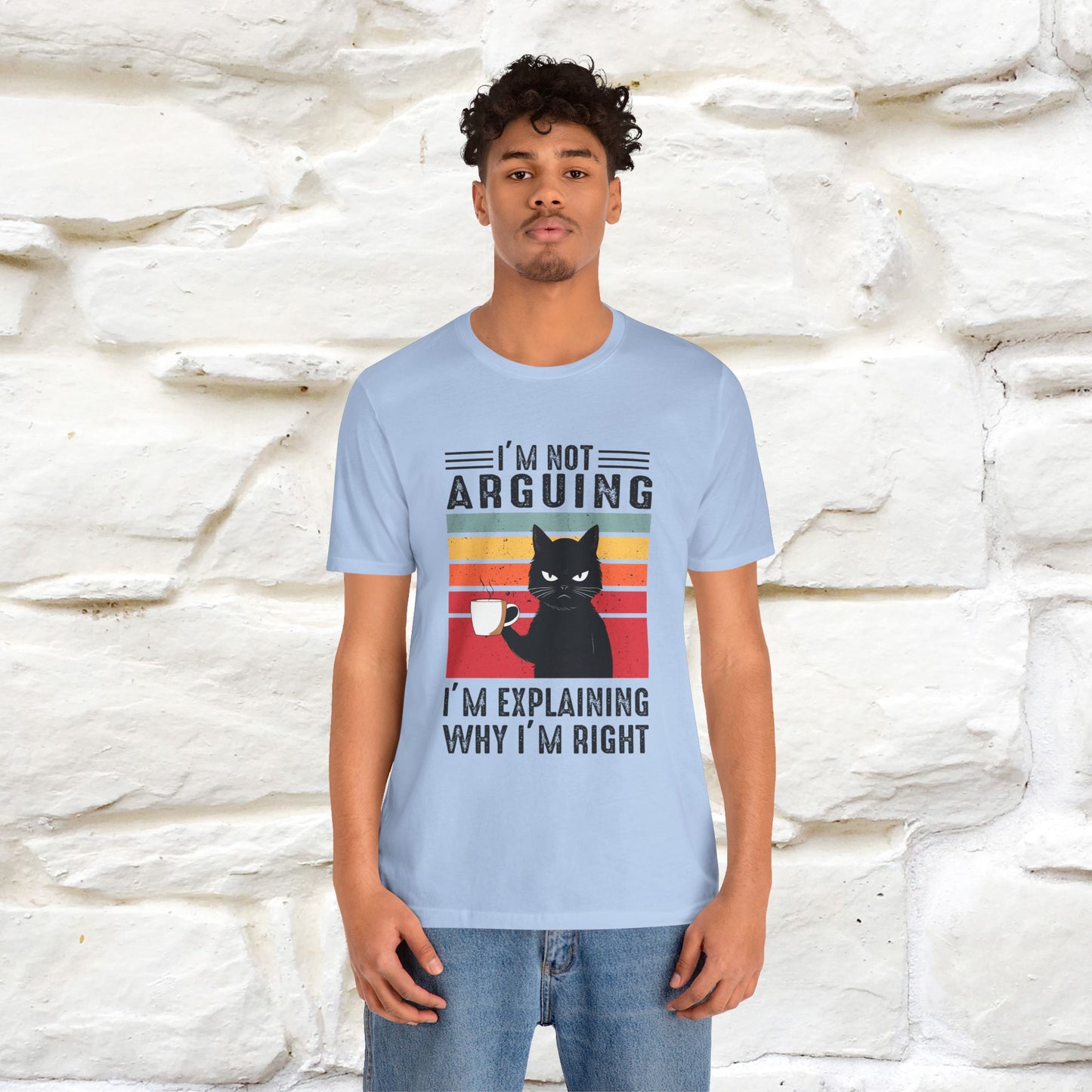 Non sto discutendo, sto spiegando perché ho ragione T-shirt con gatto per uomo e donna | 100% cotone* Maglietta divertente