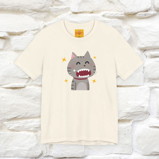 "Smile, Sparkle, Shine" Cat T-Shirt | Front & Back Design | Nunu&Miao Studio