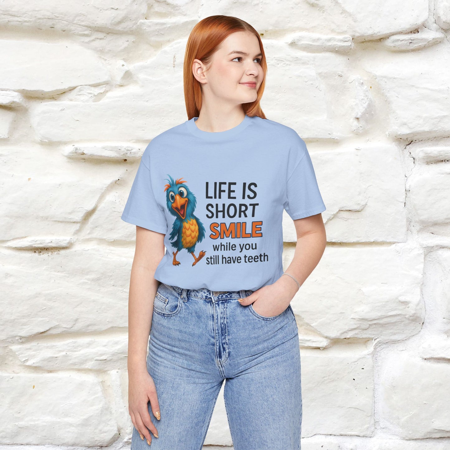 "Life Is Short Smile While ..." |Funny T-Shirt | Nunu&Miao Studio