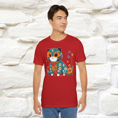 Zen Garden Cat: Japanese-Inspired T-Shirt for Men & Women | 100% Cotton*