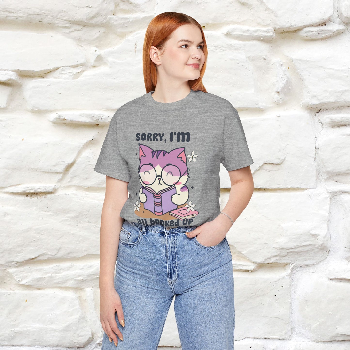 Funny Cat T-Shirt for Book Lovers – 100% Cotton* | Cute Cat Apparel for Men & Women | Gifts for Cat Lovers