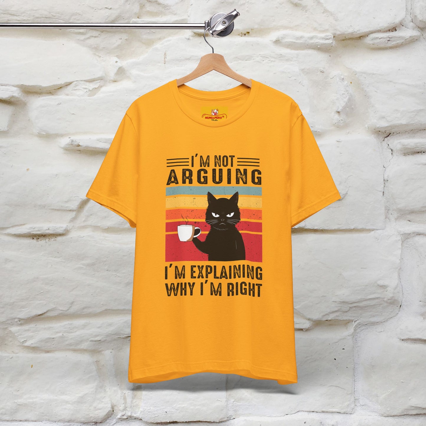 Non sto discutendo, sto spiegando perché ho ragione T-shirt con gatto per uomo e donna | 100% cotone* Maglietta divertente