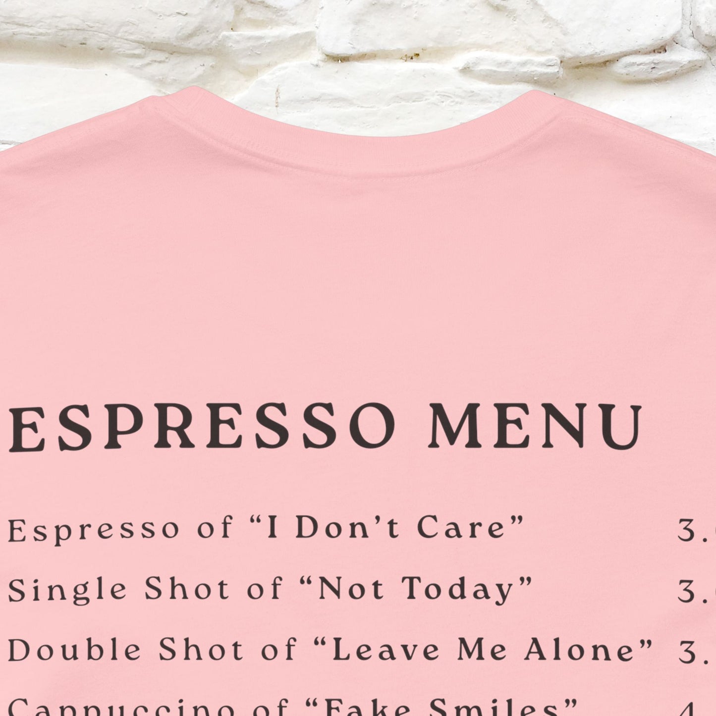 "More Espresso Less Depresso" |Cat T-Shirt | Nunu&Miao Studio