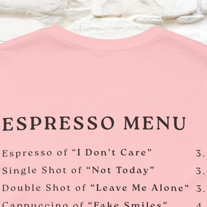 "More Espresso Less Depresso" |Cat T-Shirt | Nunu&Miao Studio
