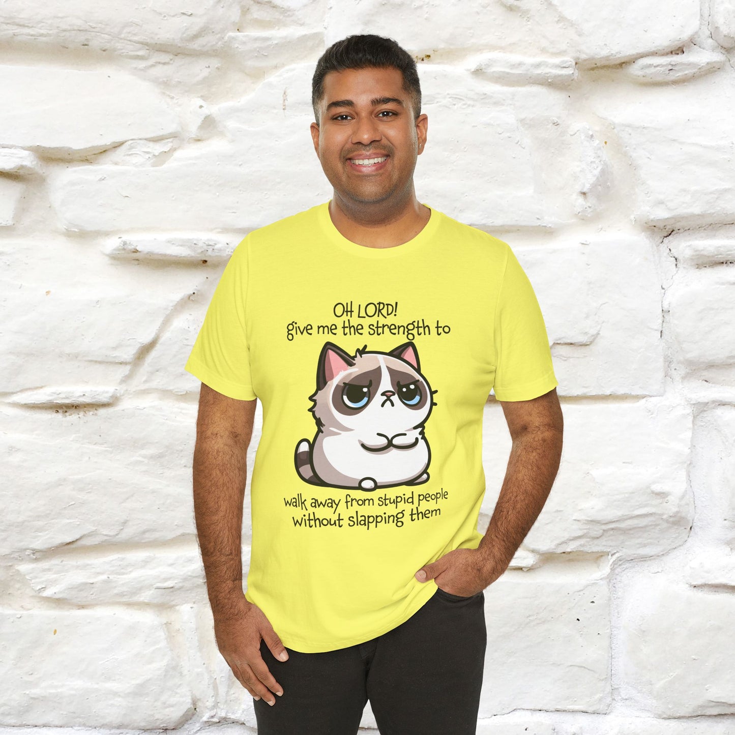 ''Oh Lord! Give Me Strength to ...'' Cat T-Shirt |  | Nunu&Miao Studio