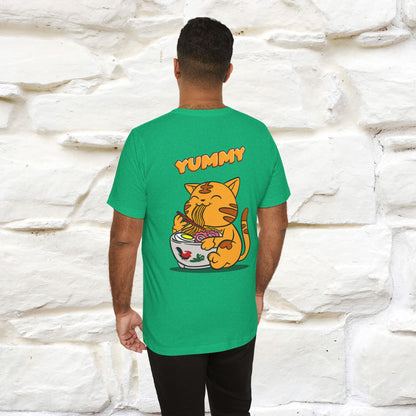 "Yummy" Cat T-shirt for Men & Women | Front & Back Design | 100% Cotton*