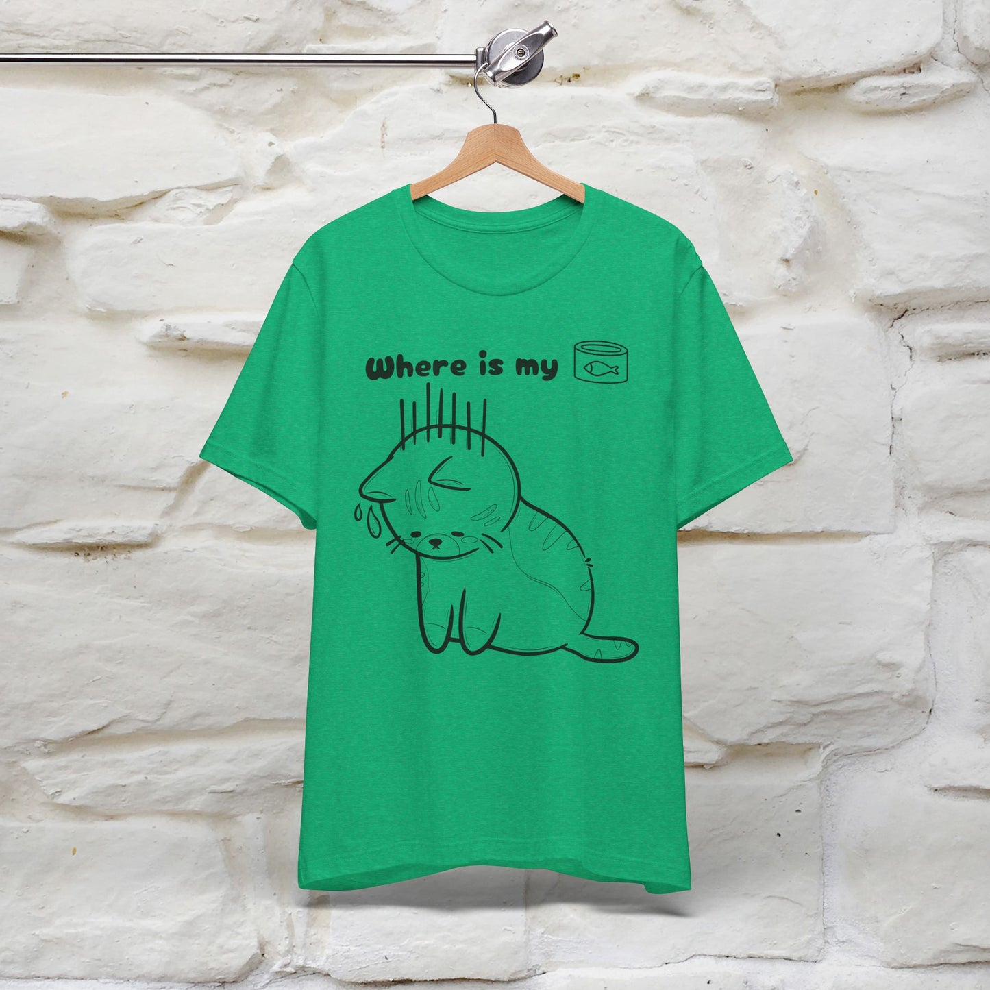 "Where Is My Tuna?" Funny Cat T-Shirt for Men & Women | 100% Cotton* 🐾