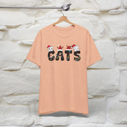 “Cats Christmas T-Shirt | Festive Cat T-Shirt for Men & Women | 100% Cotton”