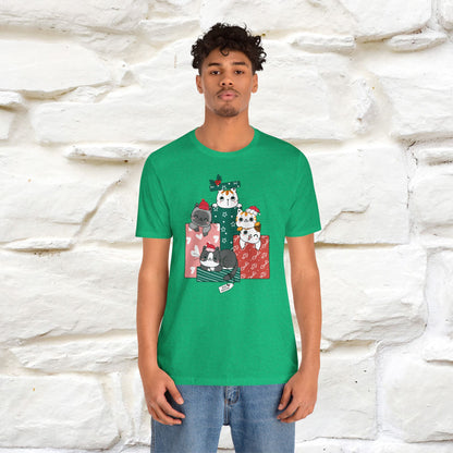 Christmas Cat Gift T-Shirt | Perfect Holiday Cat Shirt for Men & Women | 100% Cotton