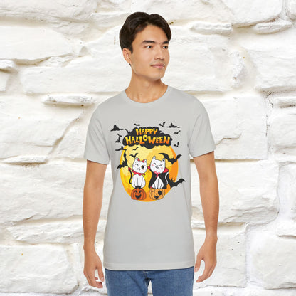 "Happy Halloween Cat Couple " Cat  T-shirt |Nunu&Miao Studio