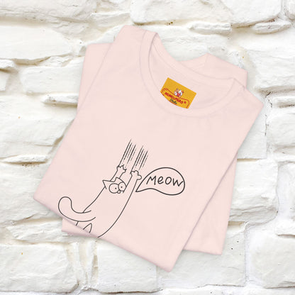 "Meow Meow Meow" Cat T-Shirt | Front & Back Design | Nunu&Miao Studio