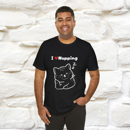 "I Love Napping" Cat T-Shirt | Nunu&Miao Studio - Nunu&Miao Studio