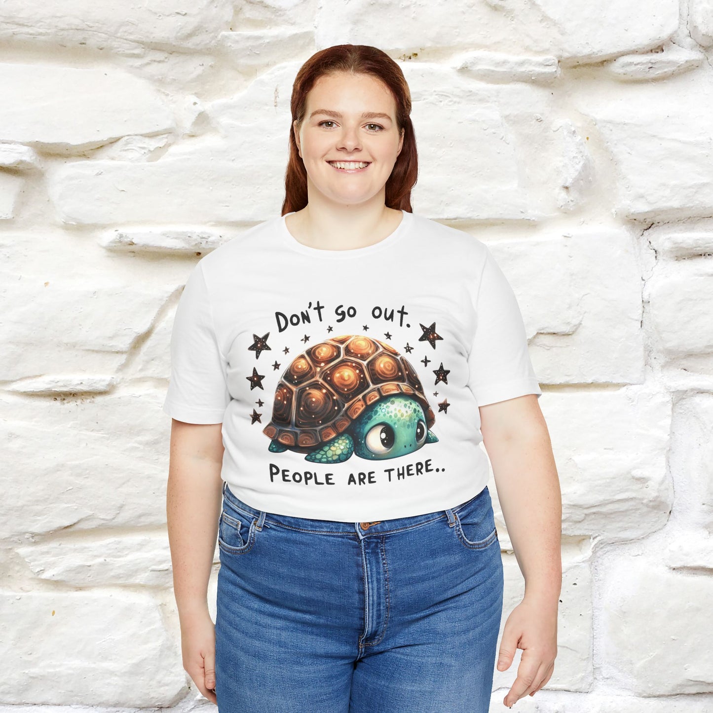 "Don't Go Out ..People Are There." |Funny T-Shirt | Nunu&Miao Studio