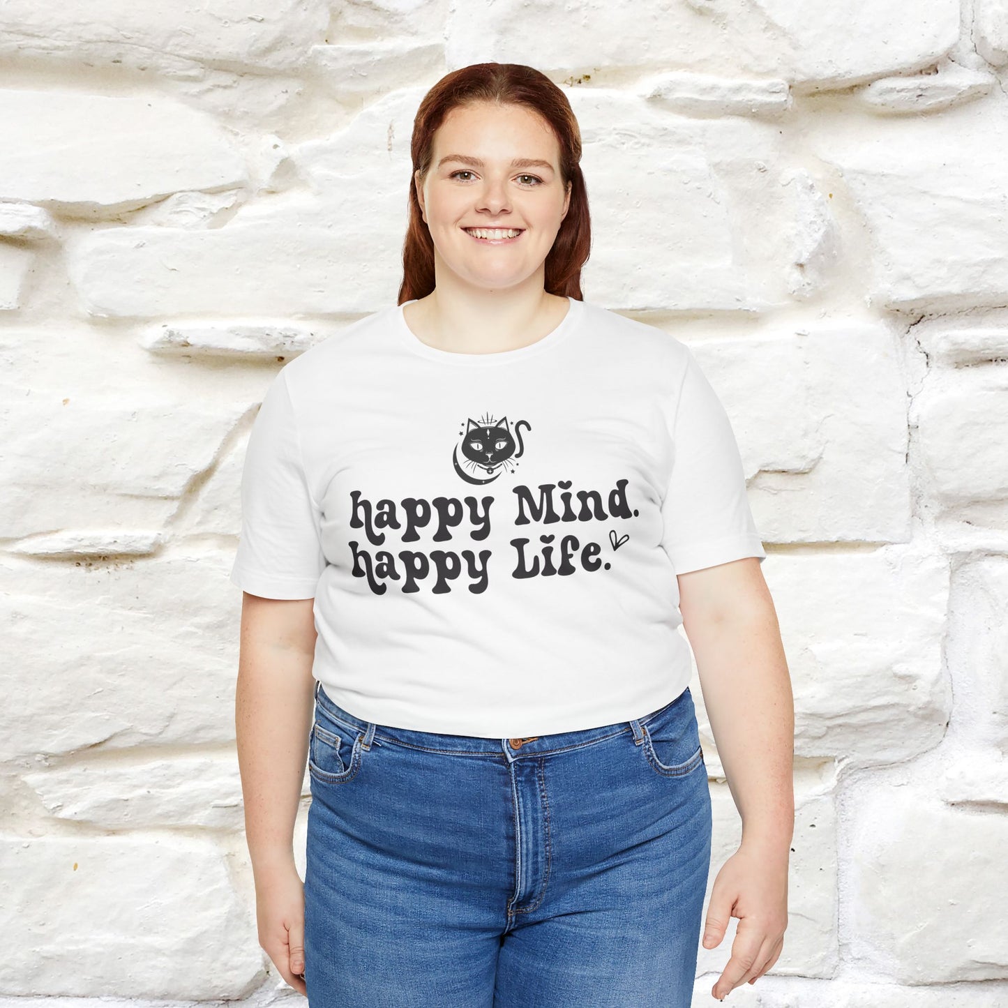 "Happy Mind, Happy Life" T-Shirt for Men & Women | 100% Cotton*