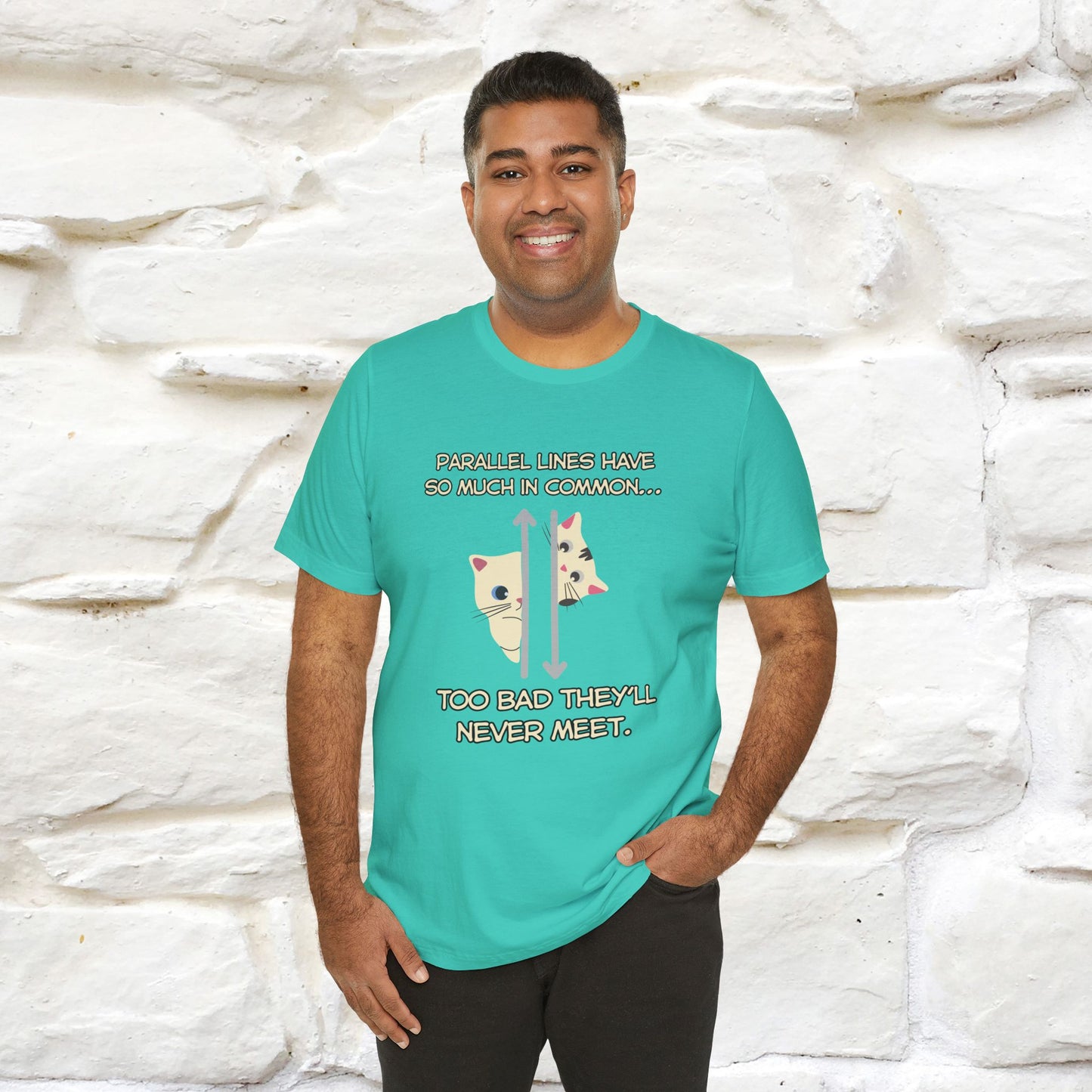 “Parallel lines have so much in common…''| Funny T-Shirt | Nunu&Miao Studio