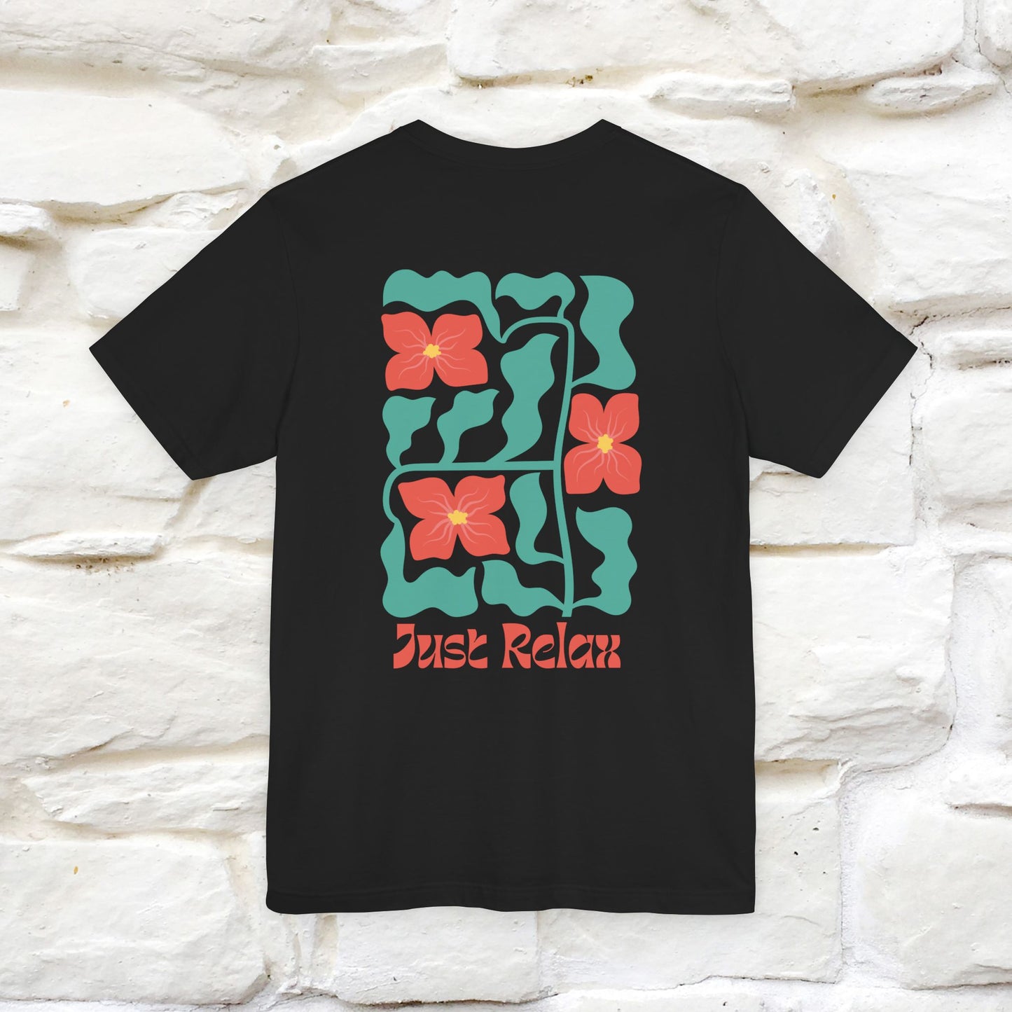 "Just Relax'' Cat T-Shirt Front and Back Design | Nunu&Miao Studio