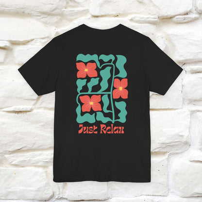"Just Relax'' Cat T-Shirt Front and Back Design | Nunu&Miao Studio