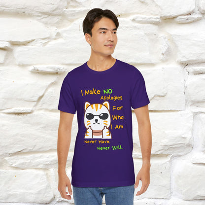 "I Make No Apologies... " |Cat T-Shirt | Nunu&Miao Studio