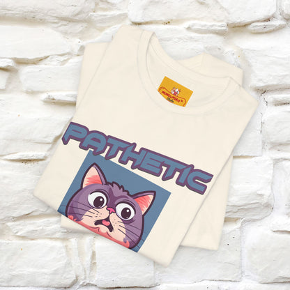 ''Pathetic Human'' | Funny Cat T-Shirt | Nunu&Miao Studio