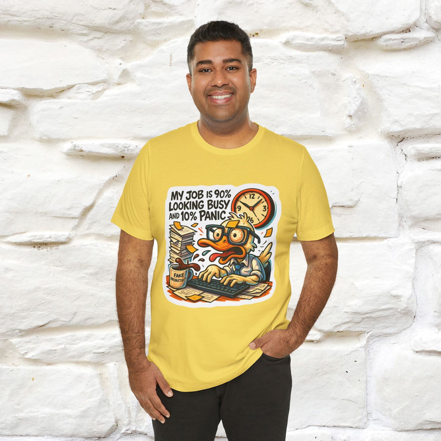 '' My Job is 90% Looking Busy ... |  Sarcastic T-Shirt | Nunu&Miao Studio
