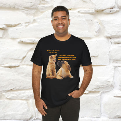 ''I am The Boss Here'' Funny Cat T-shirt for Men and Women  100% Cotton*