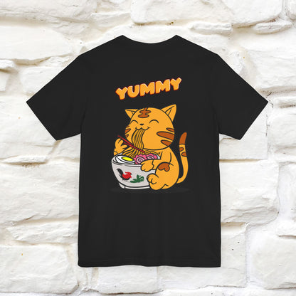 "Yummy" Cat T-shirt for Men & Women | Front & Back Design | 100% Cotton*