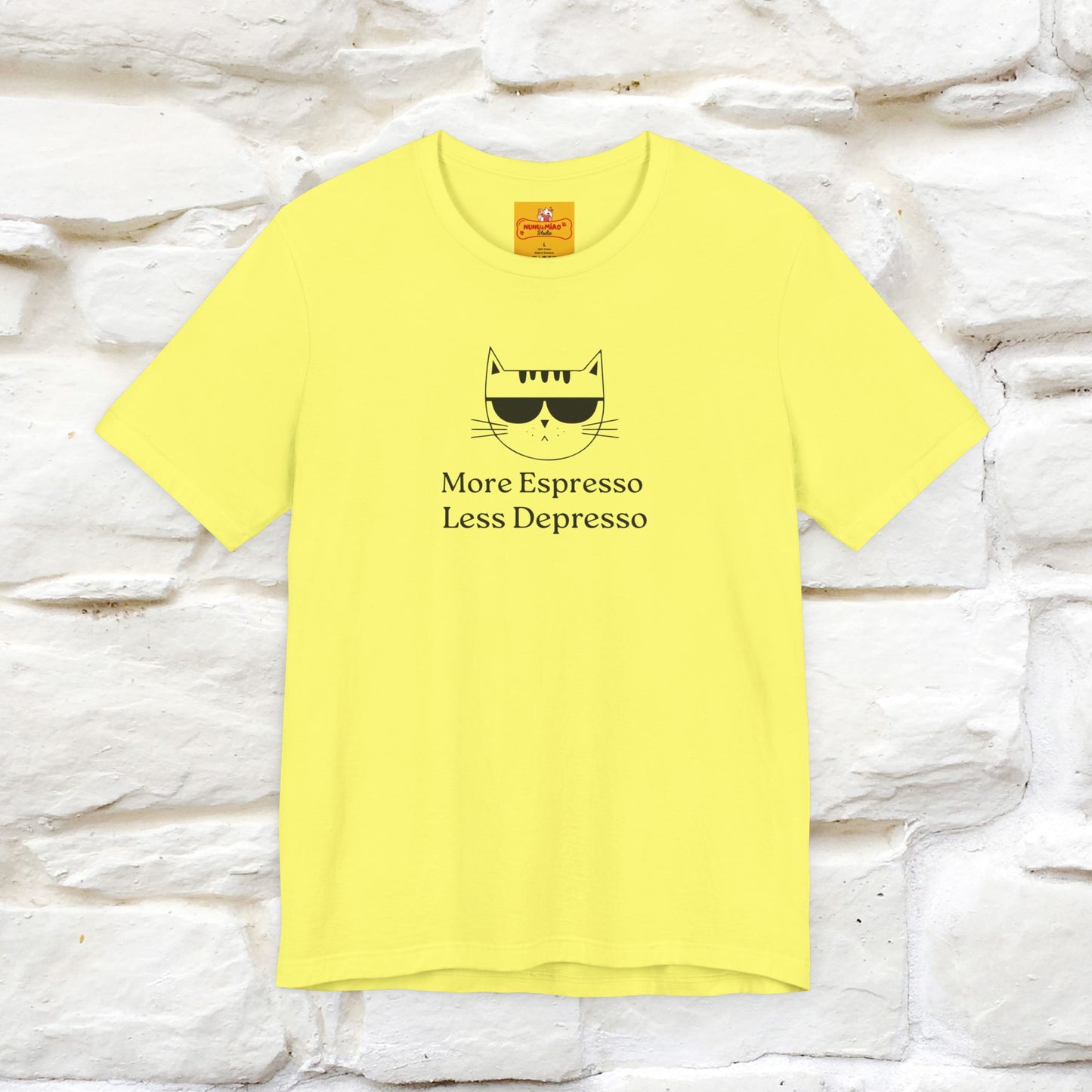 "More Espresso Less Depresso" |Cat T-Shirt | Nunu&Miao Studio