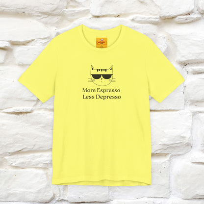 "More Espresso Less Depresso" |Cat T-Shirt | Nunu&Miao Studio