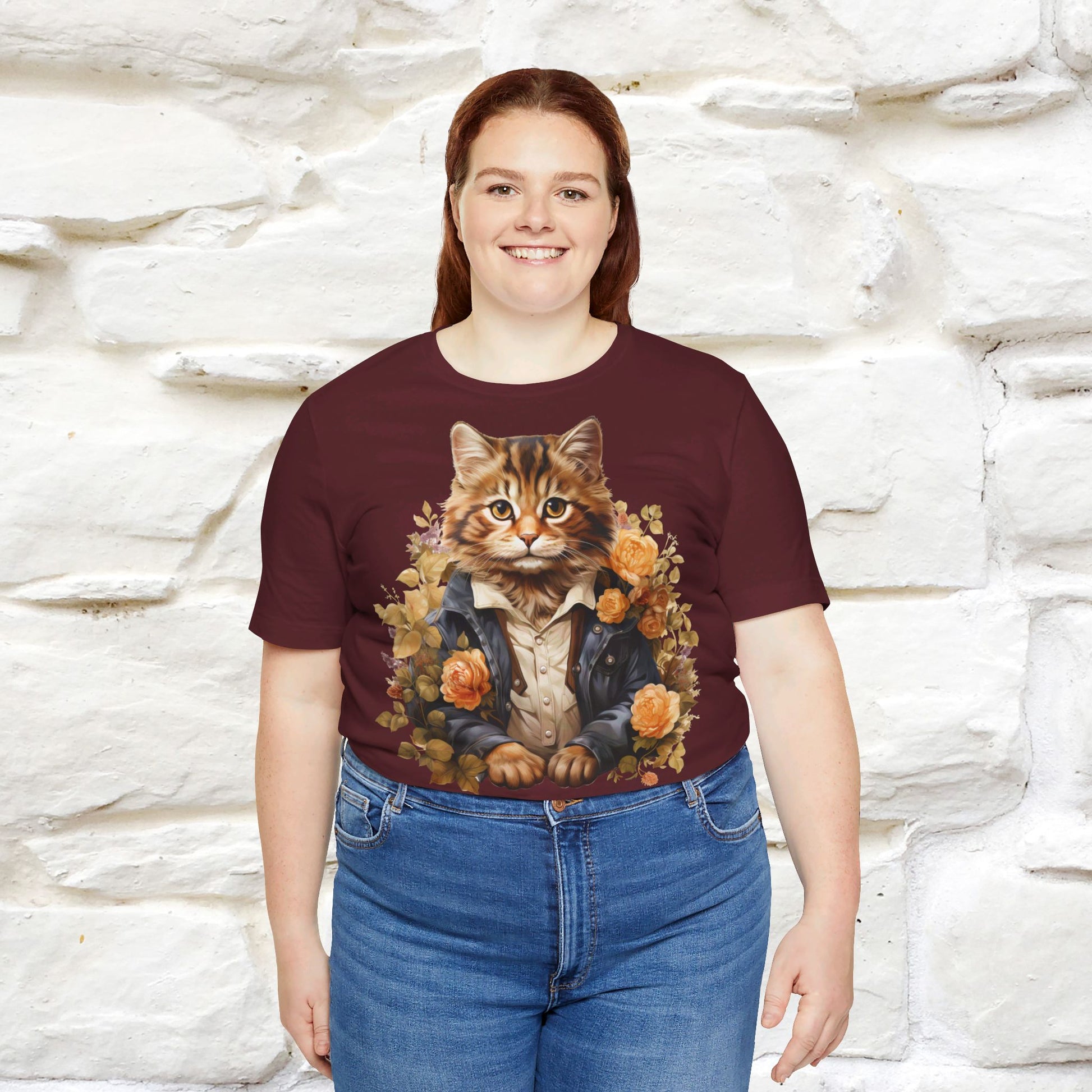 ''Garden Guardian'' Cat T-shirt for Women 100% Cotton* - Nunu&Miao Studio