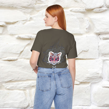 ''Air Fire Cat'' | Cat T-Shirt Front and Back Design | Nunu&Miao Studio