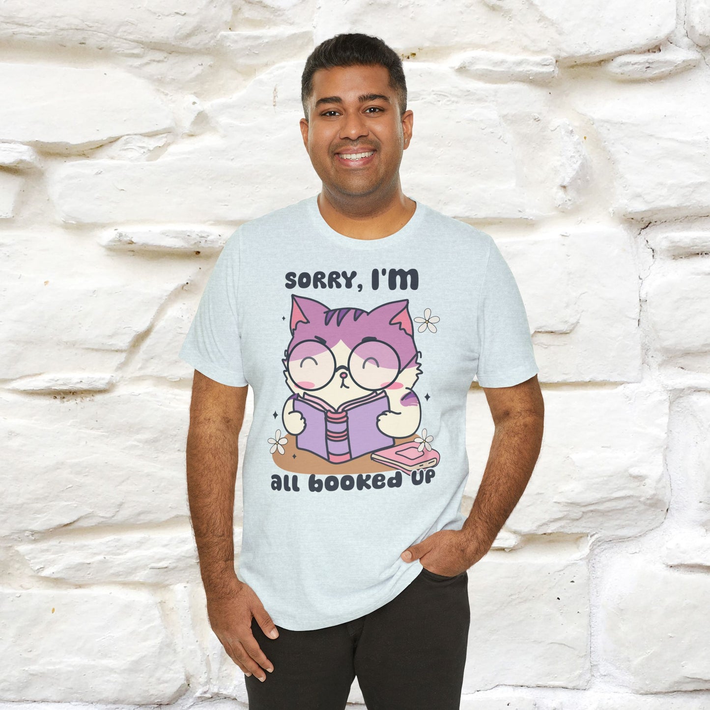 Funny Cat T-Shirt for Book Lovers – 100% Cotton* | Cute Cat Apparel for Men & Women | Gifts for Cat Lovers