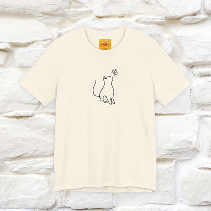 "Let Your Dreams Blossom'' Cat T-Shirt Front and Back Design | Nunu&Miao Studio
